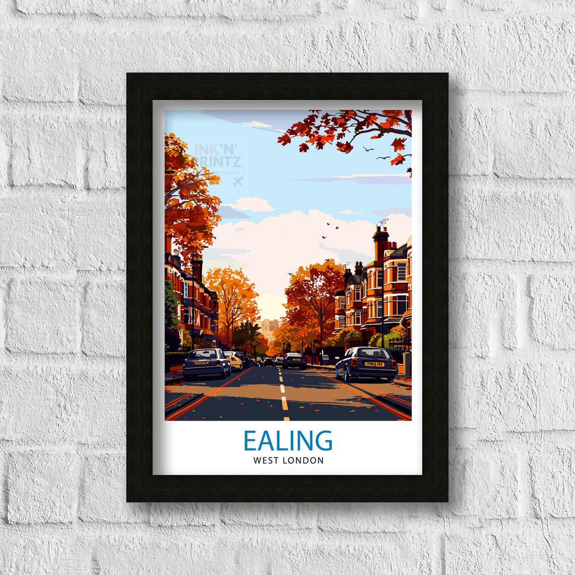 Ealing London Travel Poster, London Art Print - Image 3