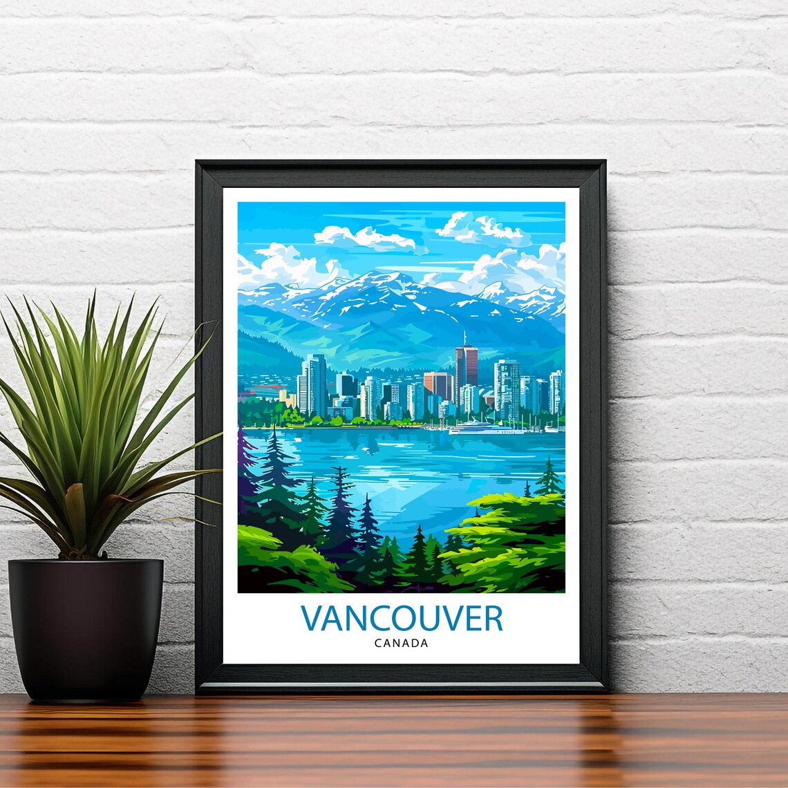 Vancouver Travel Poster, Canada City Wall Decor - Image 2