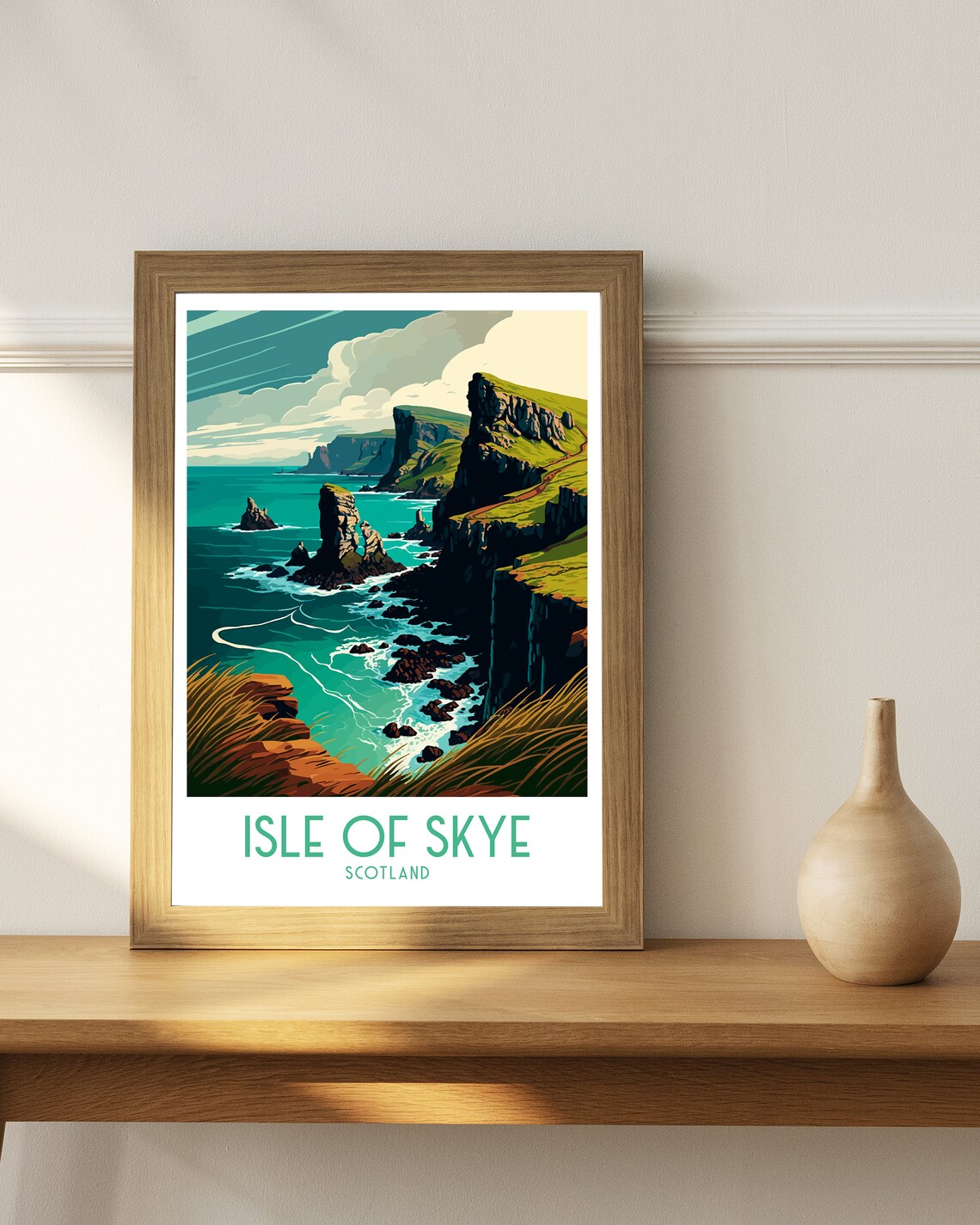 Isle of Skye Travel Poster, Scottish Highlands - Image 2