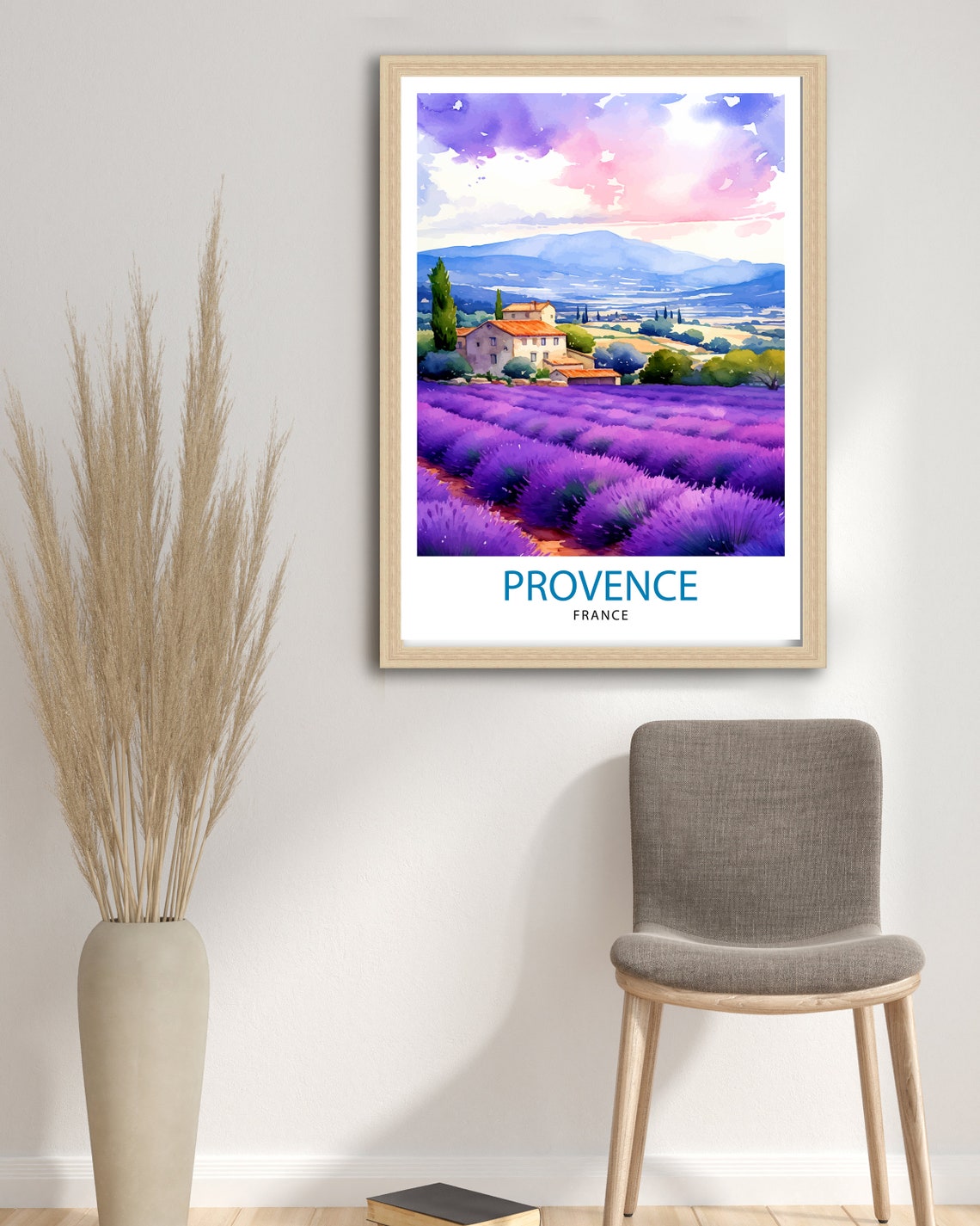 Provence France Travel Print Provence Wall Decor Provence Home Living Decor Provence France Illustration Travel Poster Gift For Provence - Image 3