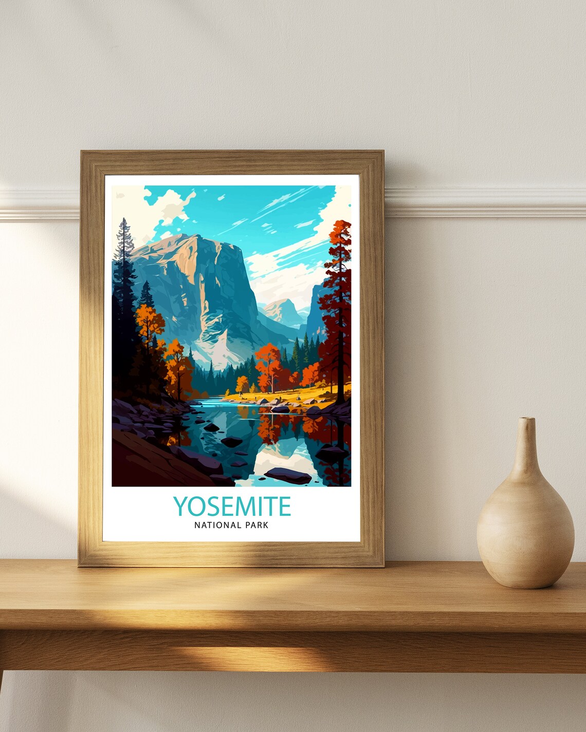 Yosemite National Park Travel Poster, Yosemite Illustration - Image 3