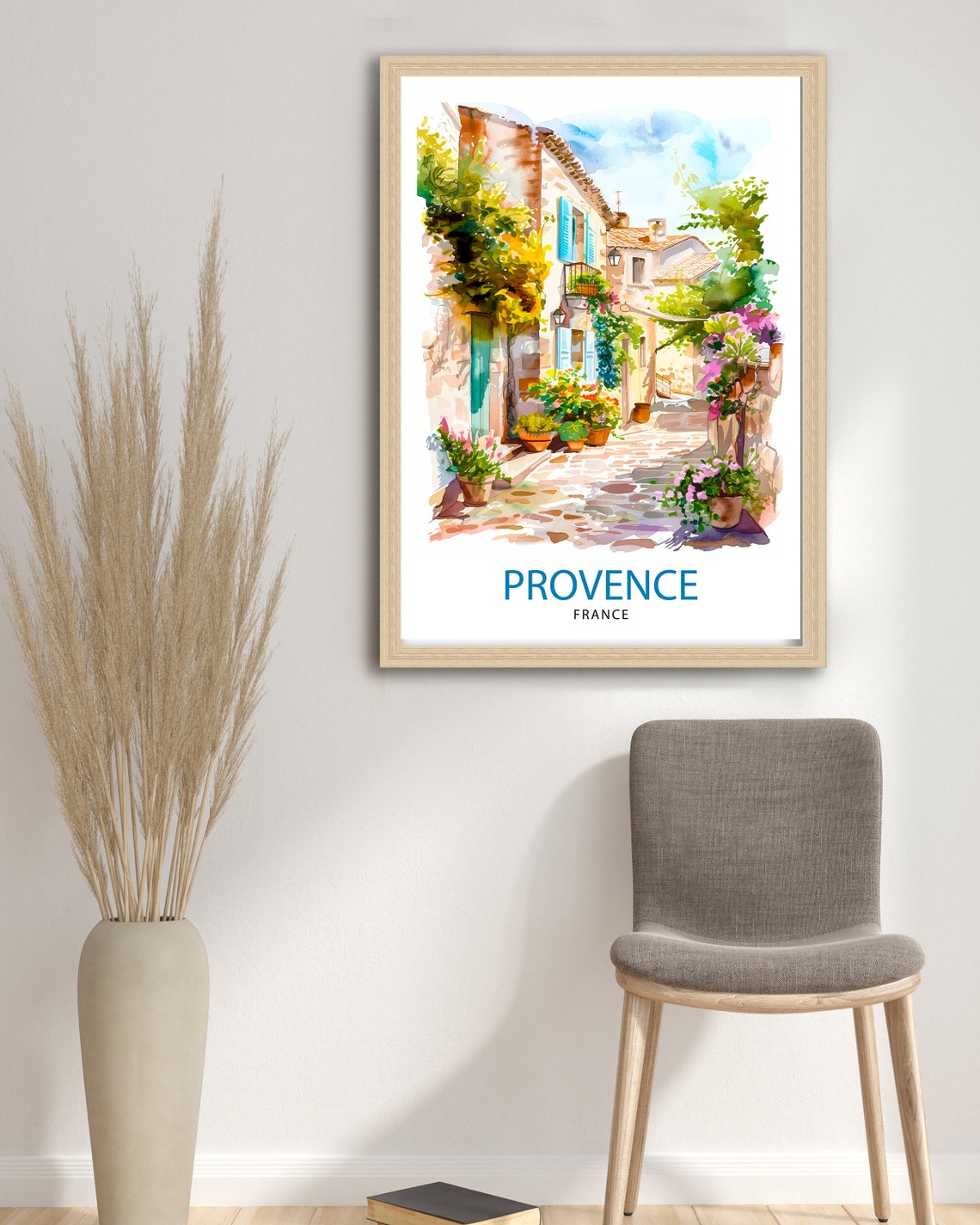Provence France Travel Print Provence Wall Decor Provence Home Living Decor Provence France Illustration Travel Poster Gift For Provence - Image 2