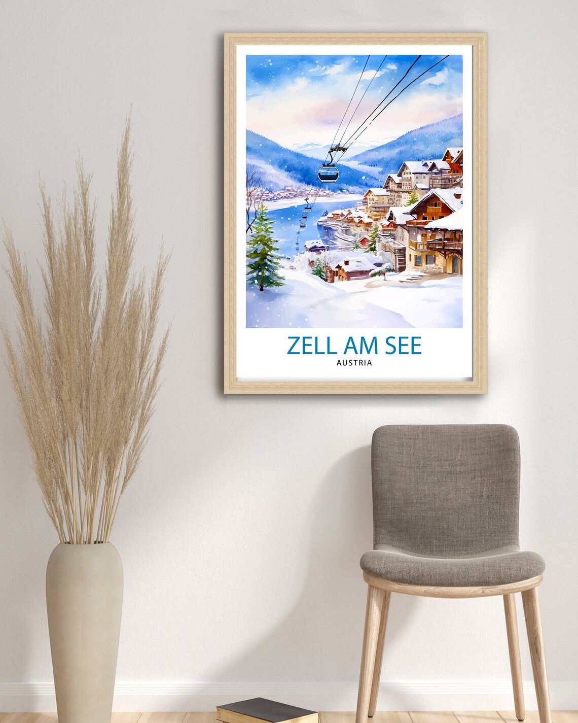 Zell Am See Austria Travel Poster, European Place - Image 3