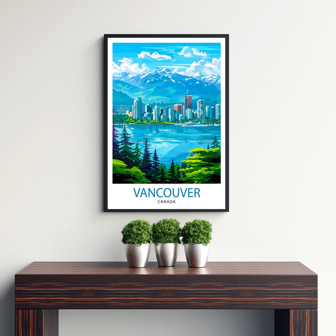 Vancouver Travel Poster, Canada City Wall Decor - Image 3