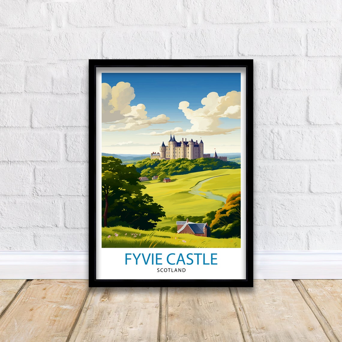 Fyvie Castle Scotland Travel Print Fyvie Castle Wall Decor Fyvie Castle Poster Scotland Travel Prints Fyvie Castle Art Print Fyvie Castle - Image 2