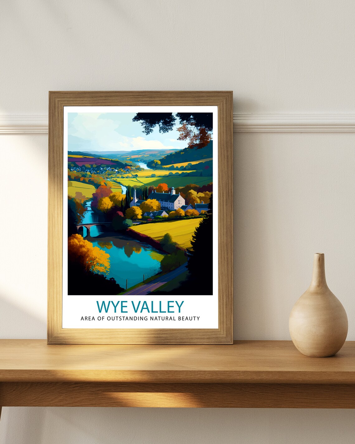 Wye Valley Travel Poster, Place Illustration - Image 2