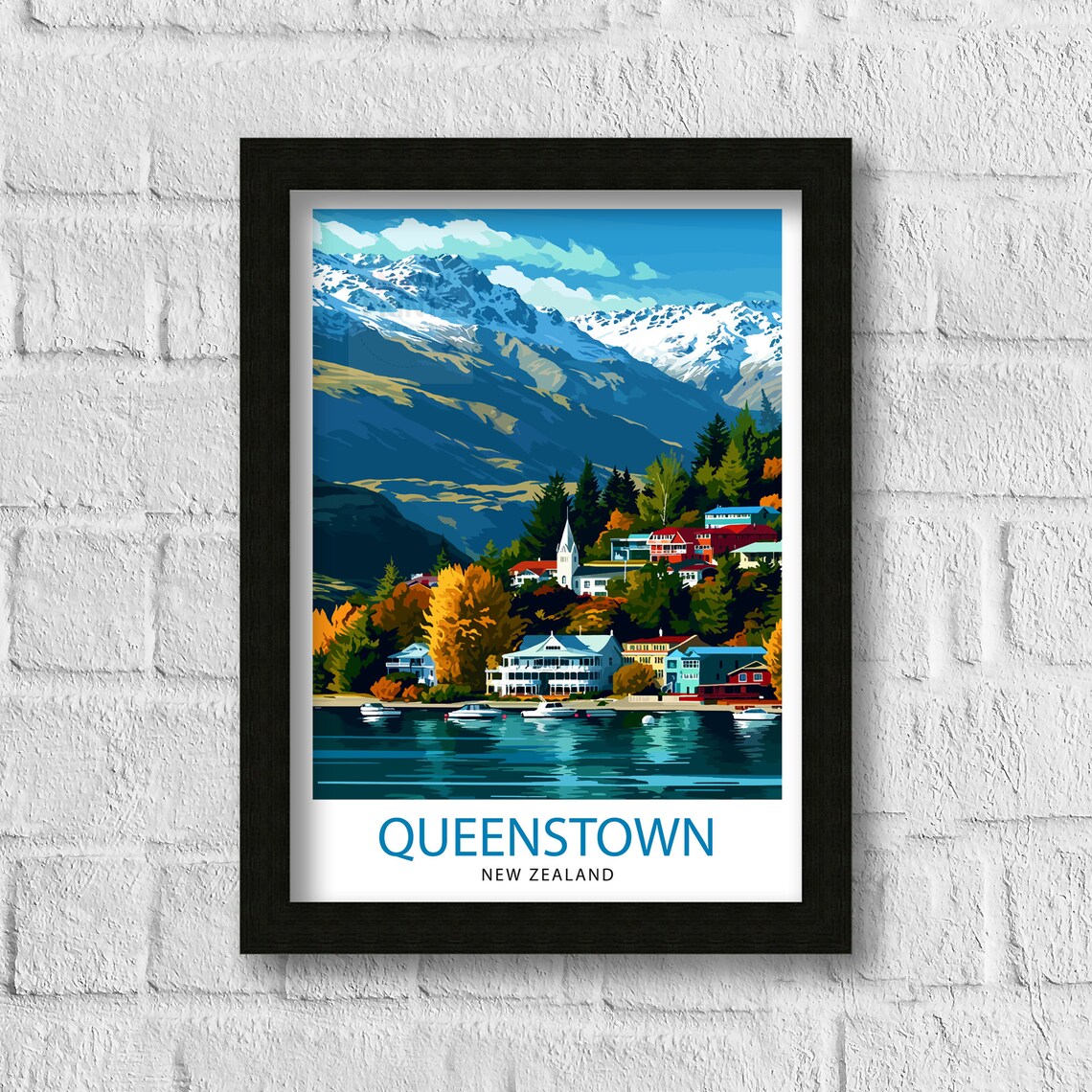 Queenstown New Zealand Adventure Capital Poster - Image 3