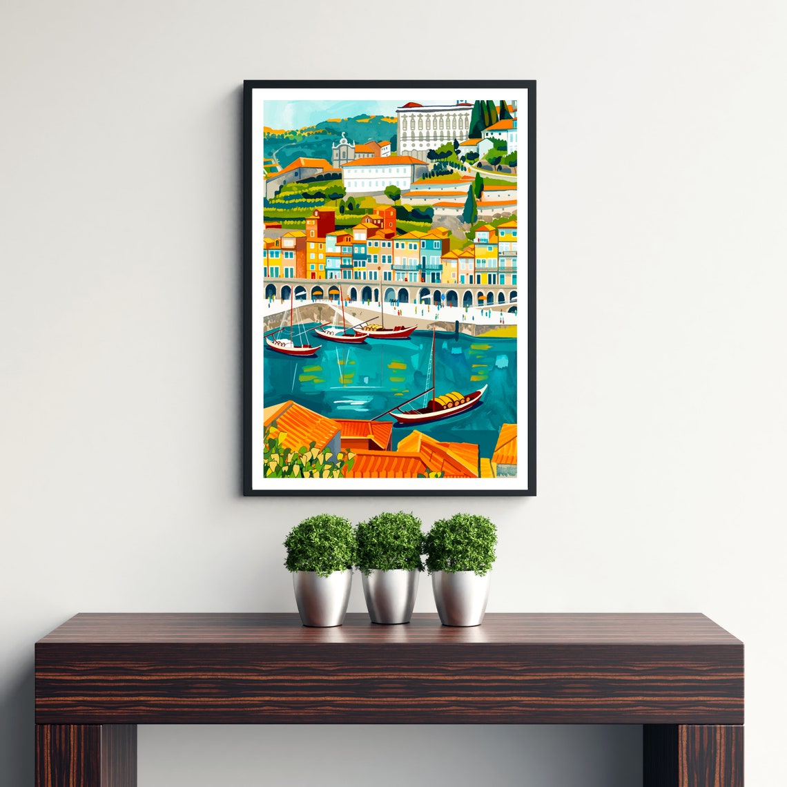 Porto Portugal Travel Print Wall Decor Wall Art Porto Wall Hanging Home Dcor Porto Gift Art Lovers Portugal Art Lover Gift Print Art - Image 3