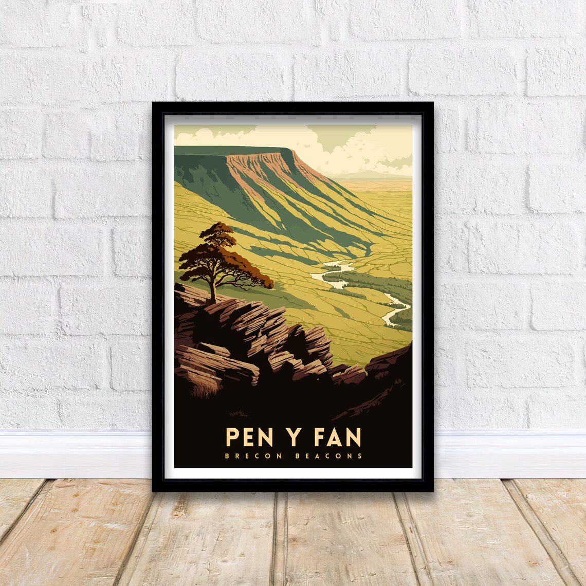 Pen Y Fan Travel Poster, Wales Landscape Decor - Image 2