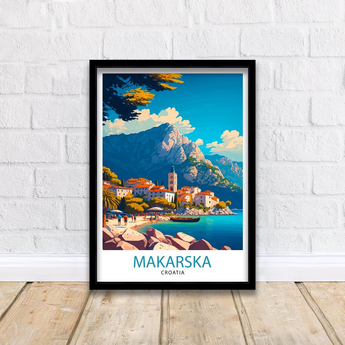 Makarska Croatia Travel Poster, Home Decor - Image 2