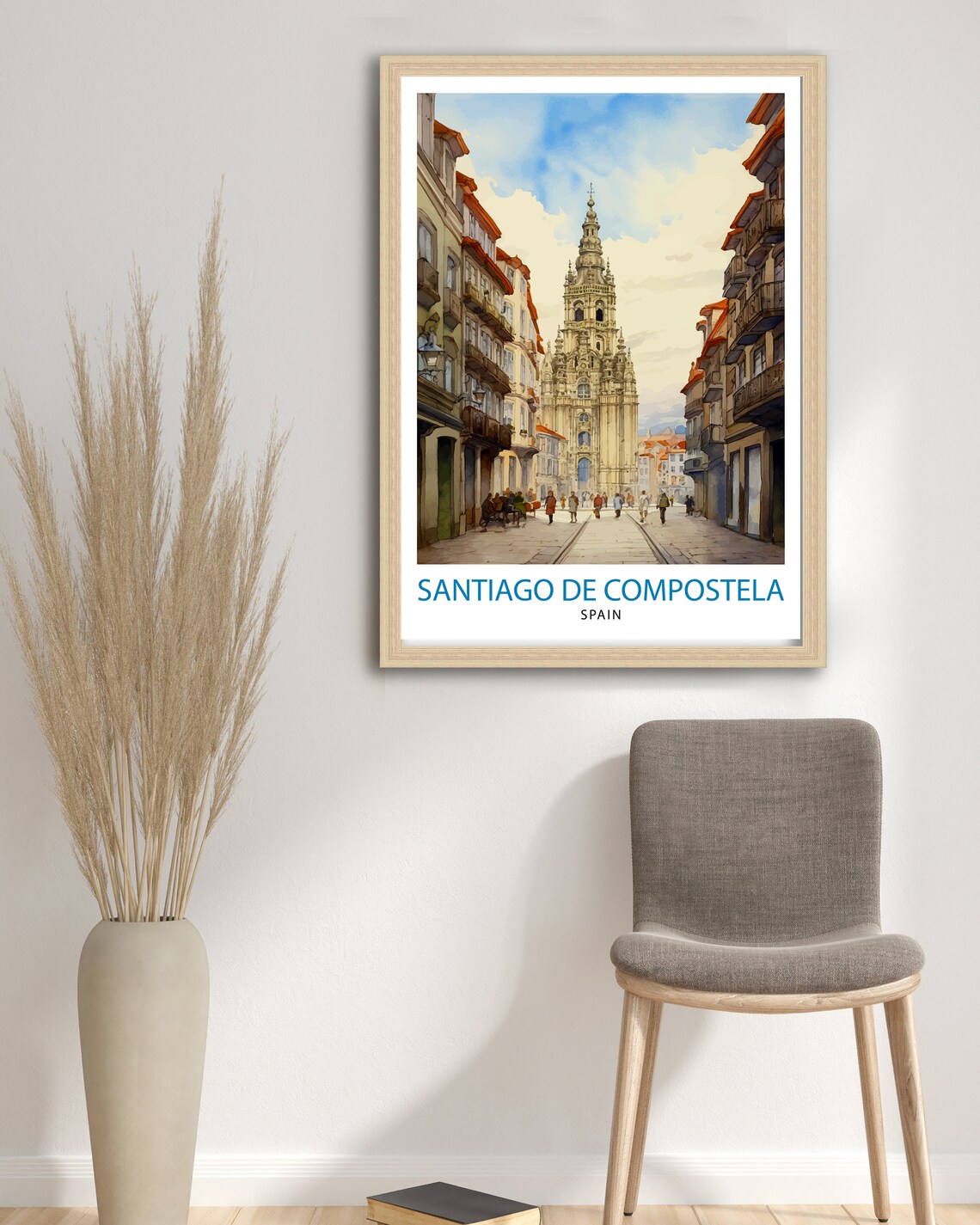 Santiago De Compostela Travel Poster, Home Decor - Image 3