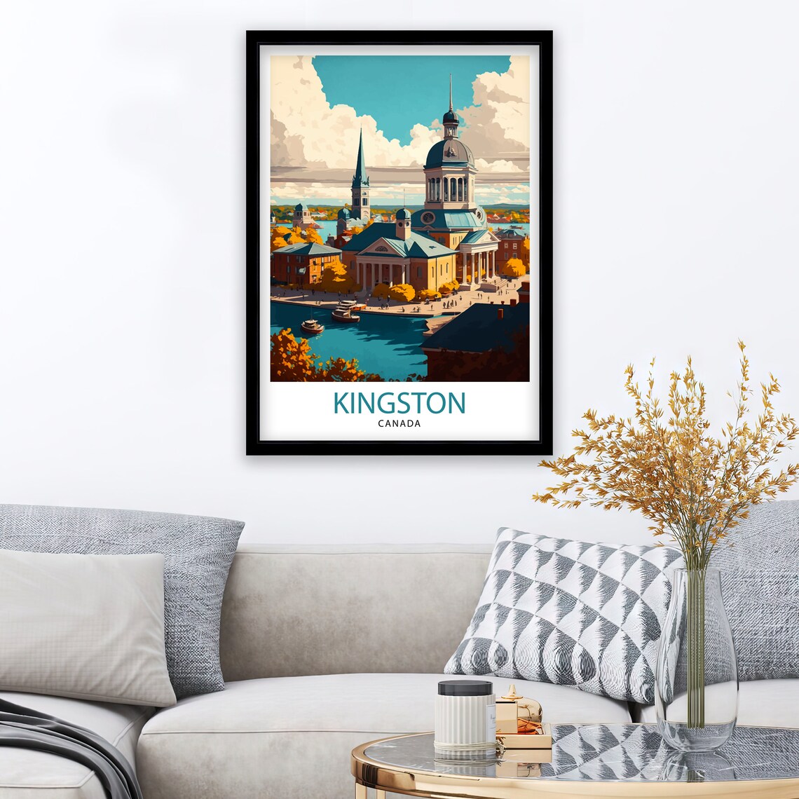Kingston Canada Travel Poster, Travel Wall Art - Image 2