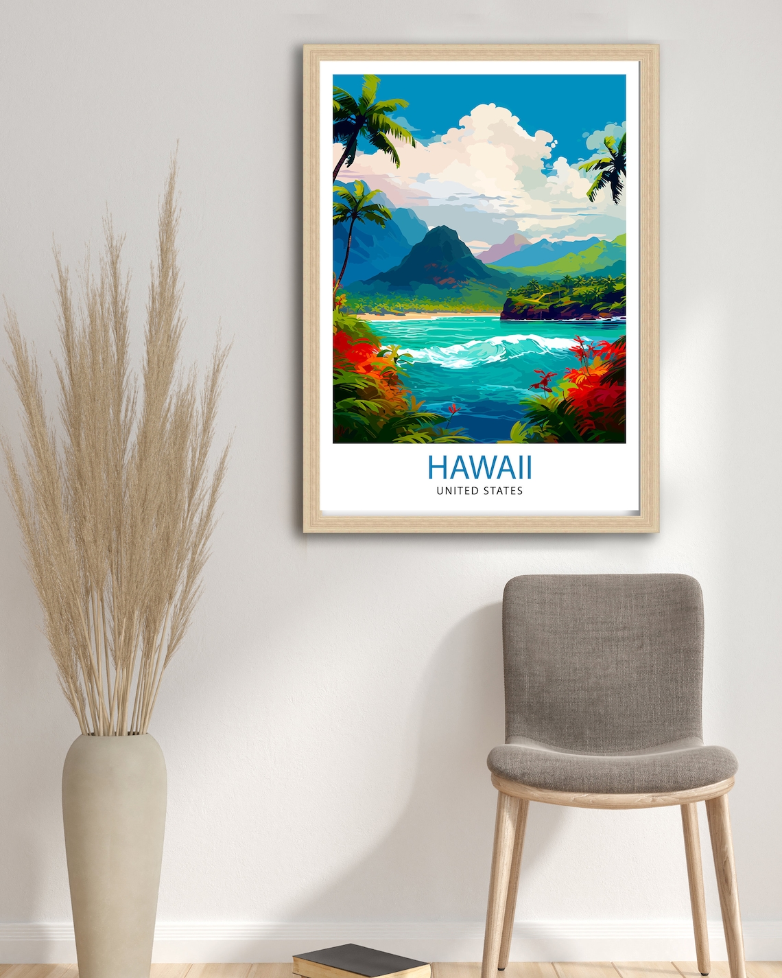 Hawaii Travel Poster, USA Wall Art Print - Image 3