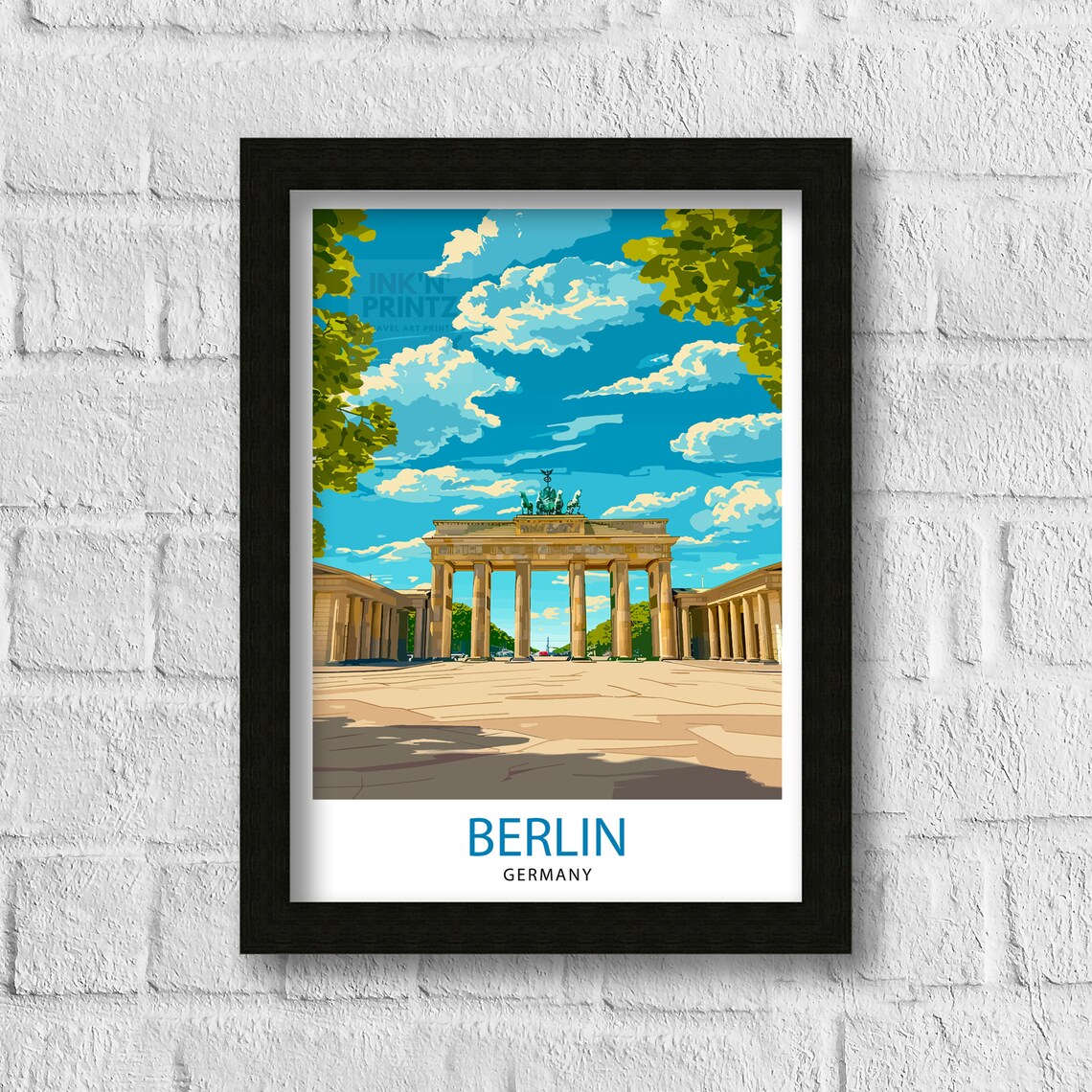 Berlin Germany Vintage Travel Poster, Wall Decor - Image 3