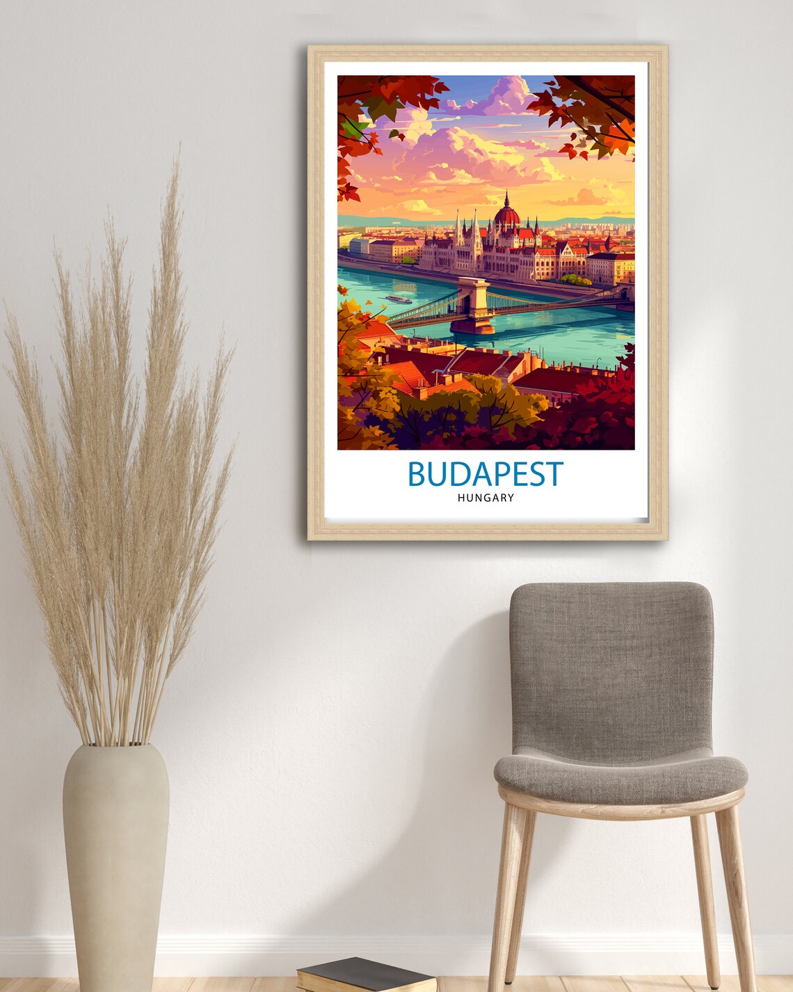 Budapest Hungary Travel Poster, European Travel Decor - Image 2