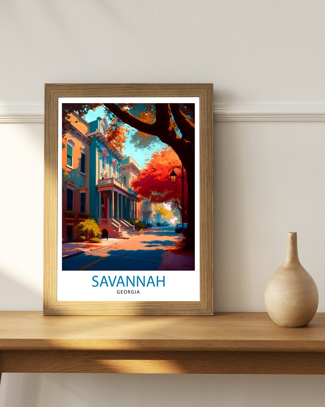 Savannah Georgia Travel Poster, Wall Decor - Image 2