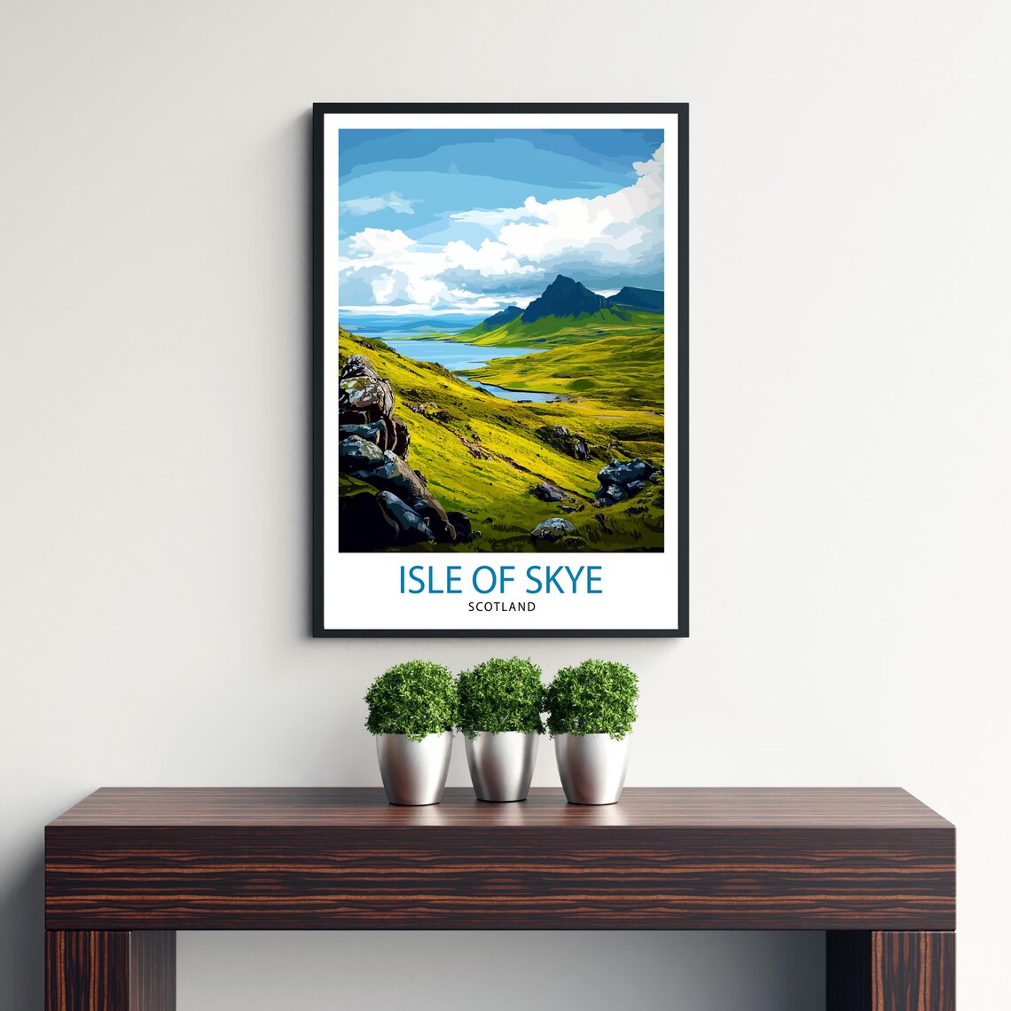 Isle of Skye Scotland Travel Poster, Highland Landscape - Image 2