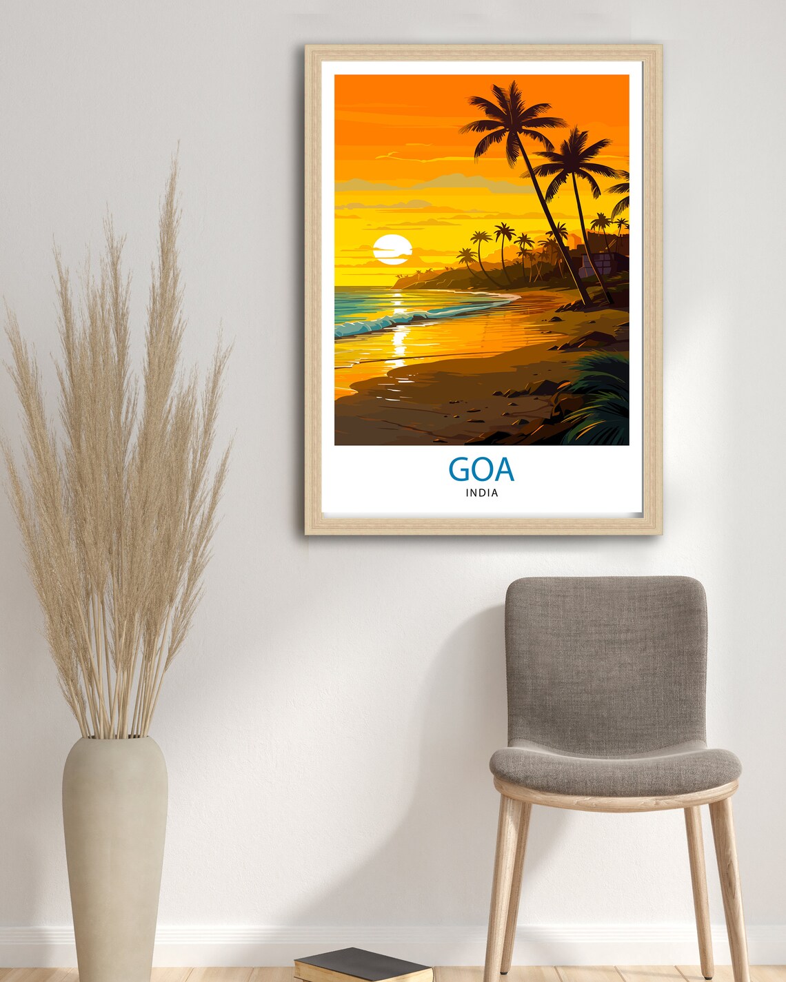 Goa India Travel Poster, India Travel Art Print - Image 3
