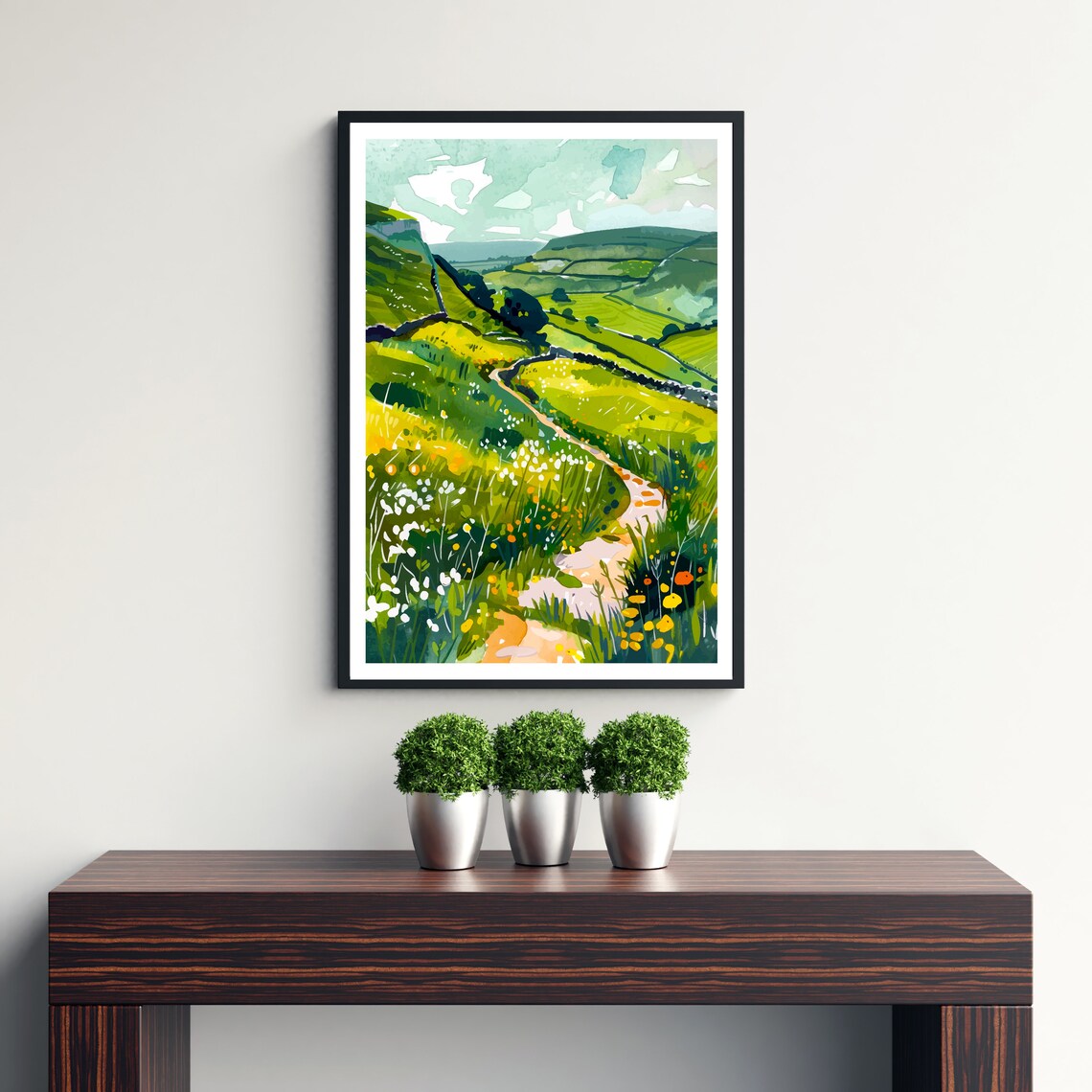 Pennine Way Travel Poster, British Hiking Route - Image 3