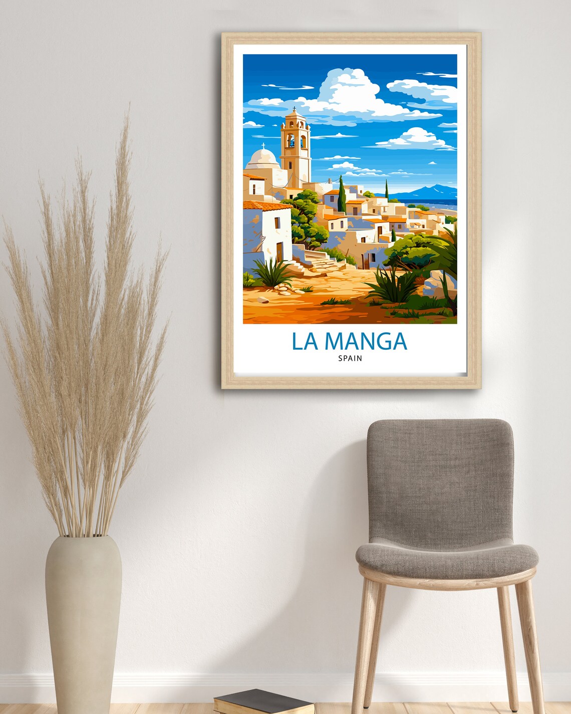 La Manga Spain Travel Poster, Mar Menor Coast - Image 2