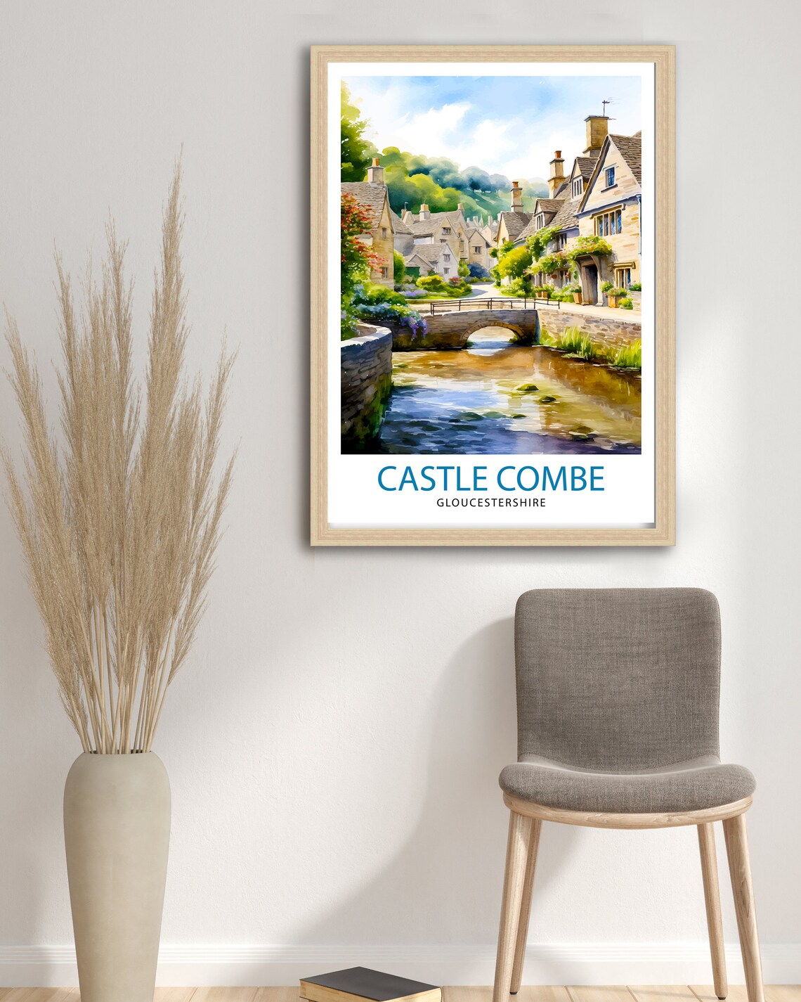 Castle Combe Travel Poster, England Wall Decor - Image 2