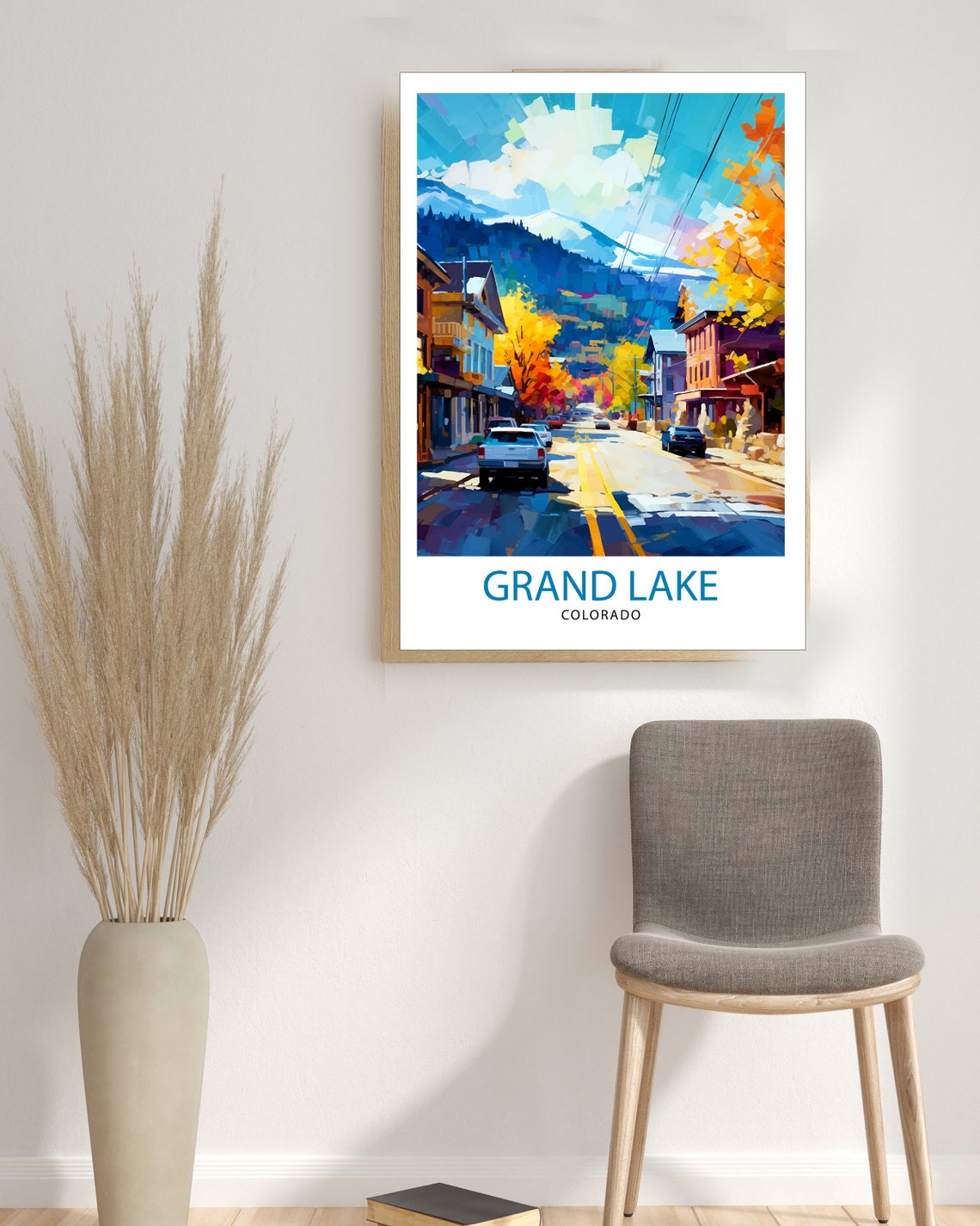 Grand Lake Colorado Travel Print Colorado Wall Decor Grand Lake Poster Rocky Mountain Travel Prints Colorado Art Print Grand Lake - Image 3
