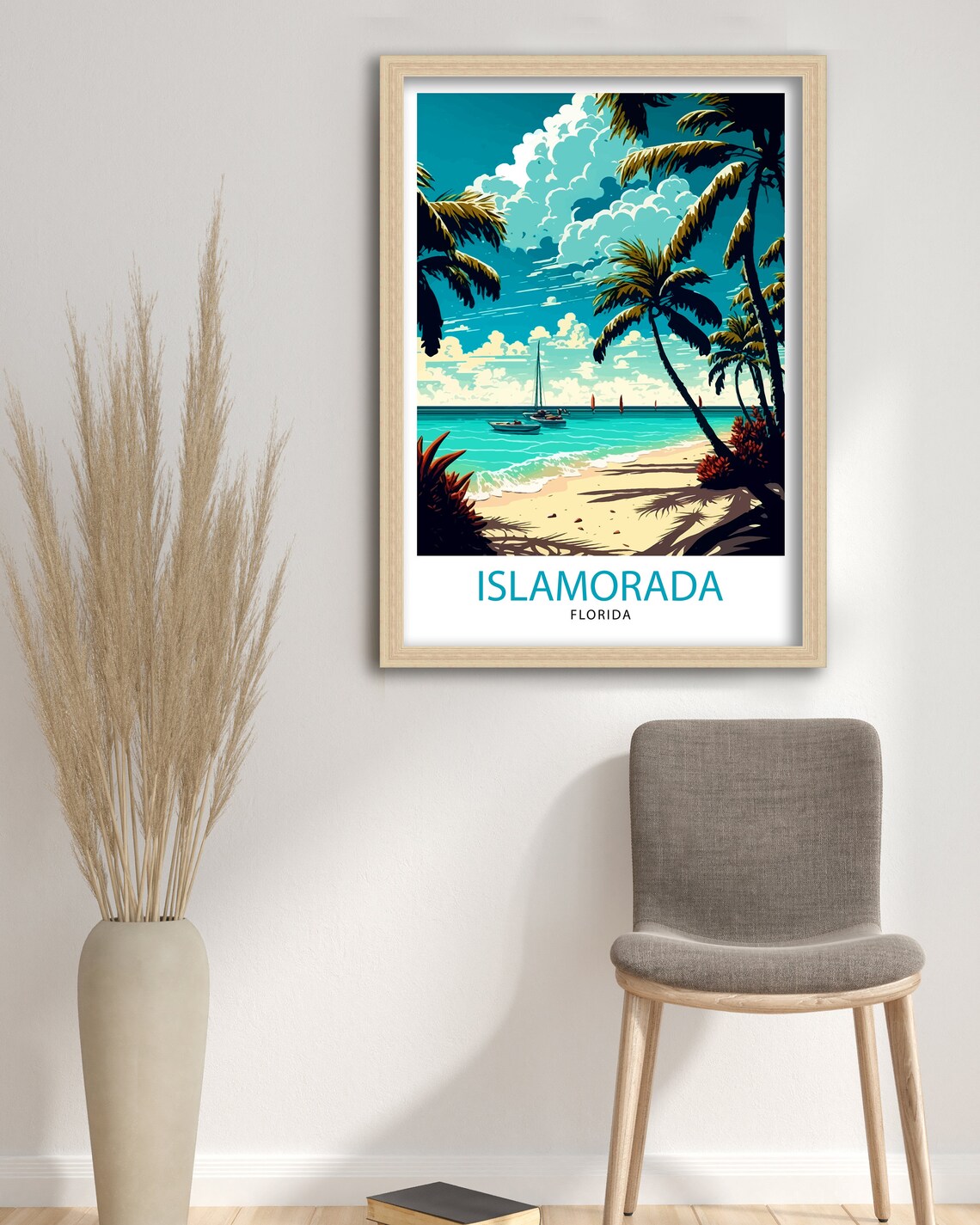 Islamorada Florida Travel Poster, Florida Keys Illustration - Image 3