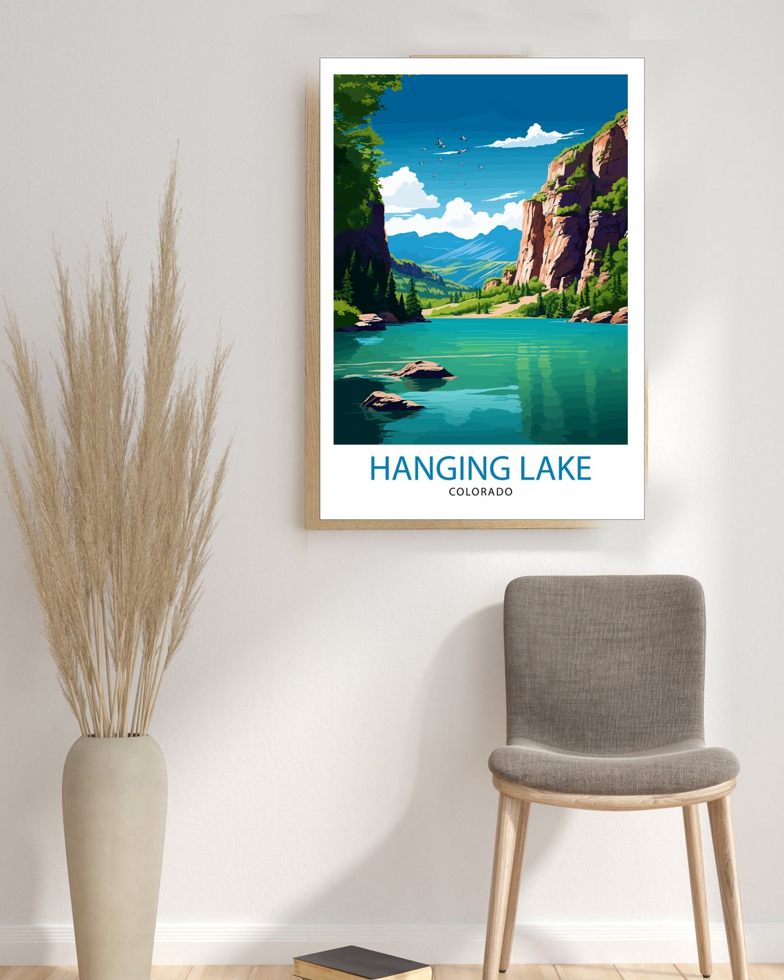 Hanging Lake Colorado Travel Print Colorado Wall Decor Hanging Lake Poster Rocky Mountain Travel Prints Colorado Art Print Hanging Lake - Image 3