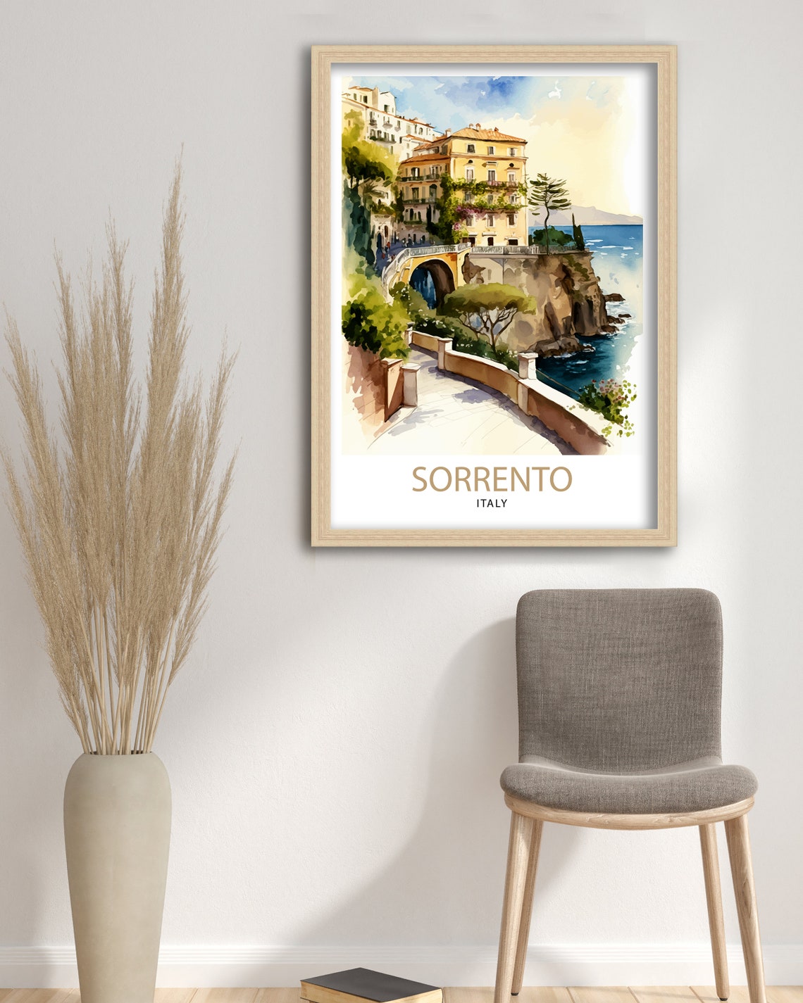 Sorrento Italy Travel Print Sorrento Wall Art Sorrento Home Decor Sorrento Travel Poster Sorrento Illustration Sorrento Art Print Sorrento - Image 3