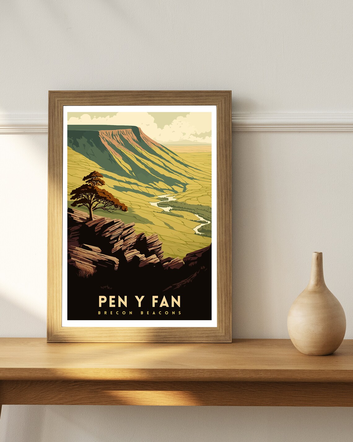 Pen Y Fan Travel Poster, Wales Landscape Decor - Image 3
