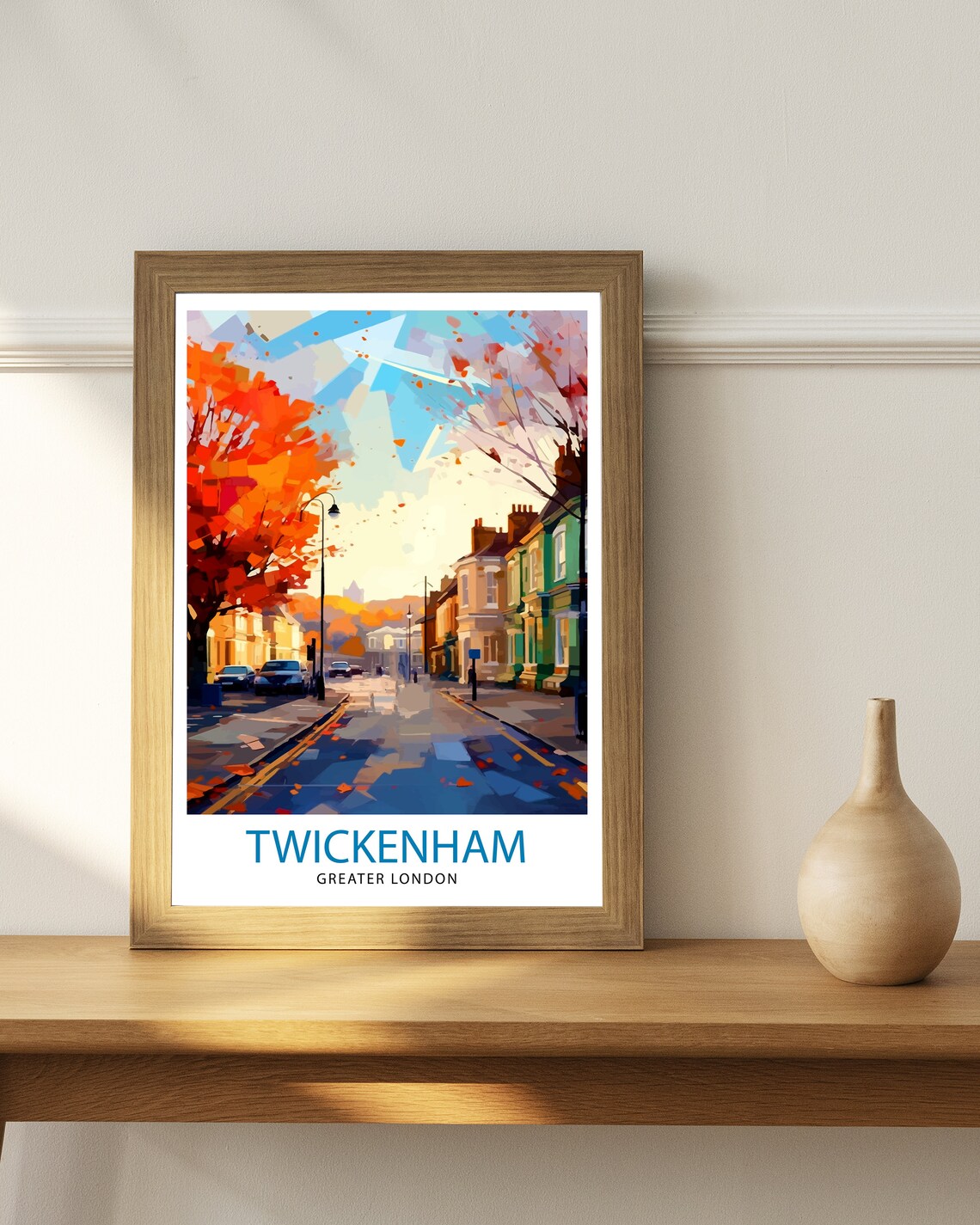 Twickenham Travel Print, London Travel Poster - Image 2