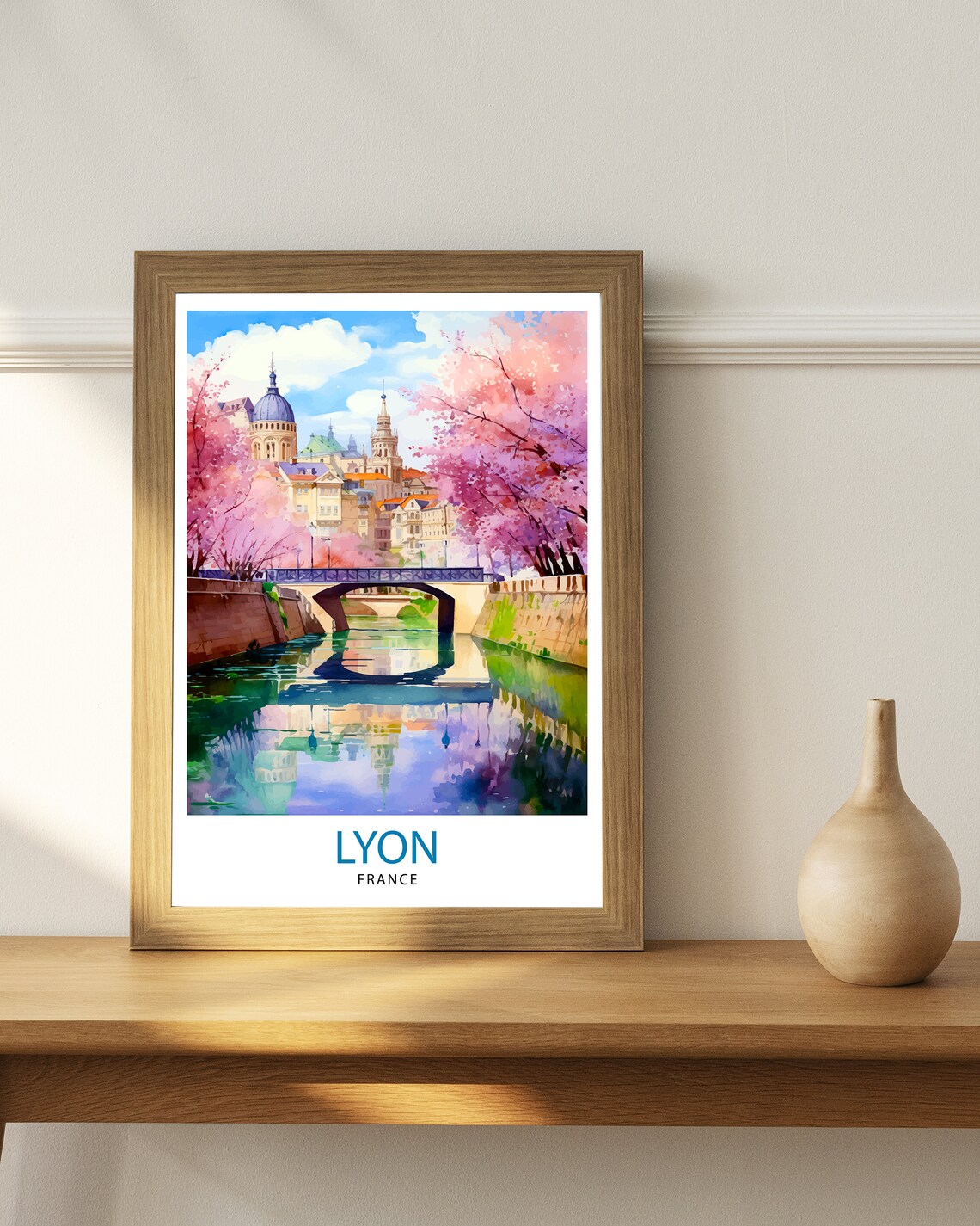 Lyon France Travel Print, French City Wall Art - Image 2