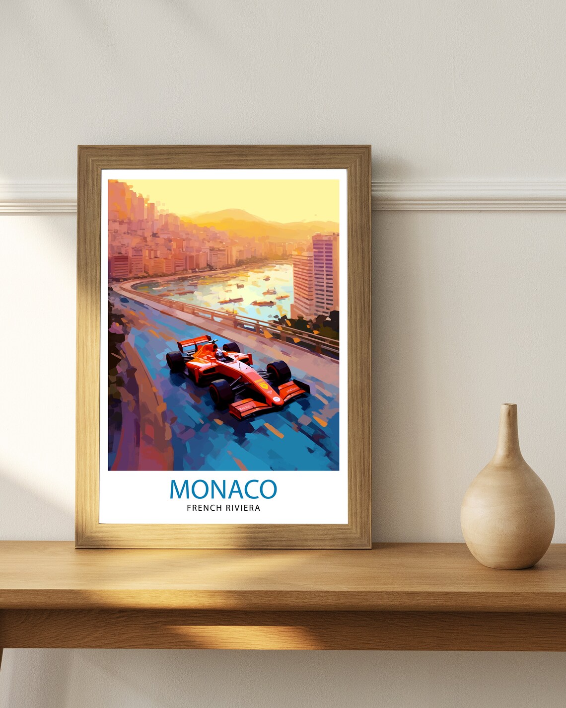 Monaco Grand Prix Travel Poster, Motor Racing - Image 2