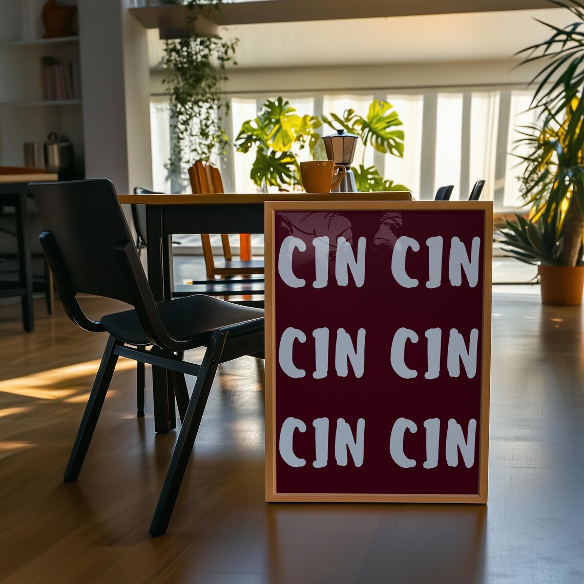 Cin Cin Print, Cheers Italian Wine Toast Art - Image 4