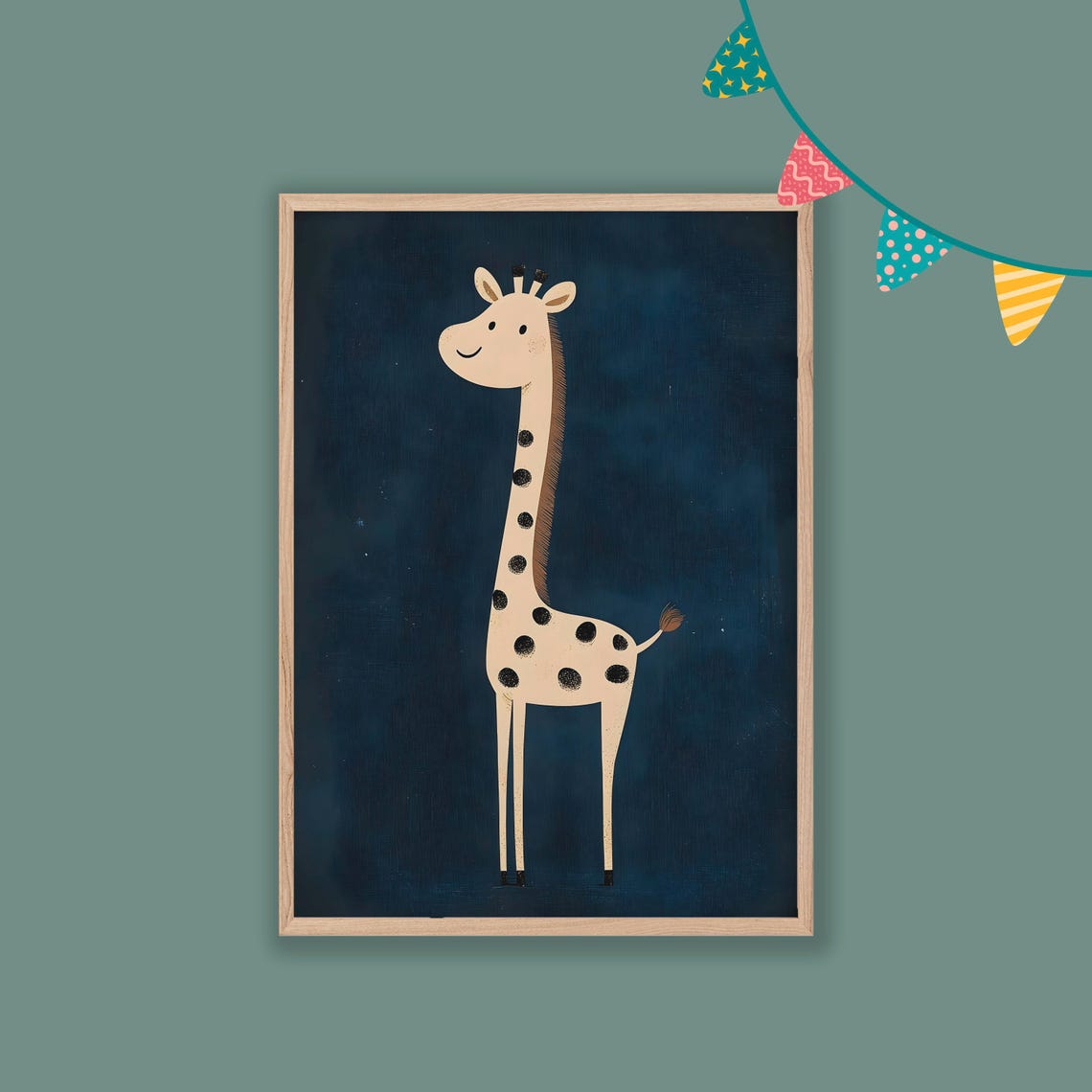 Giraffe Nursery Decor Baby Room Wall Art Nursery Decor Prints Animal Boho Kids Room Decor Instant Playroom Print