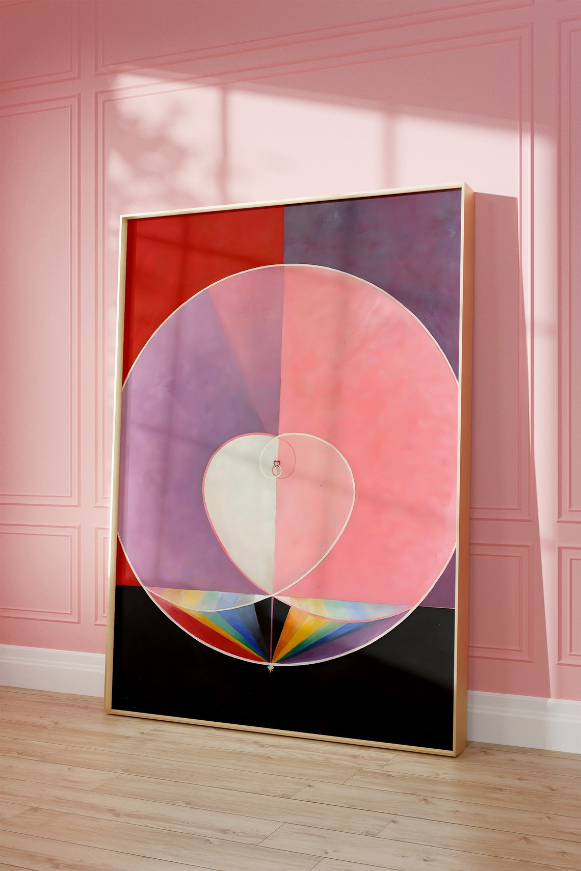 Hilma af Klint Pink Spiral Rainbow Mystical Abstract Art Poster - Image 3