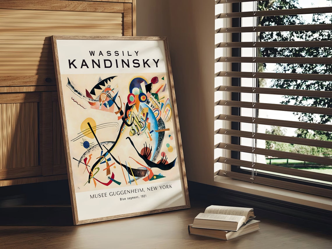 Wassily Kandinsky Blue Segment 1921 Abstract Modern Gallery Poster - Image 2