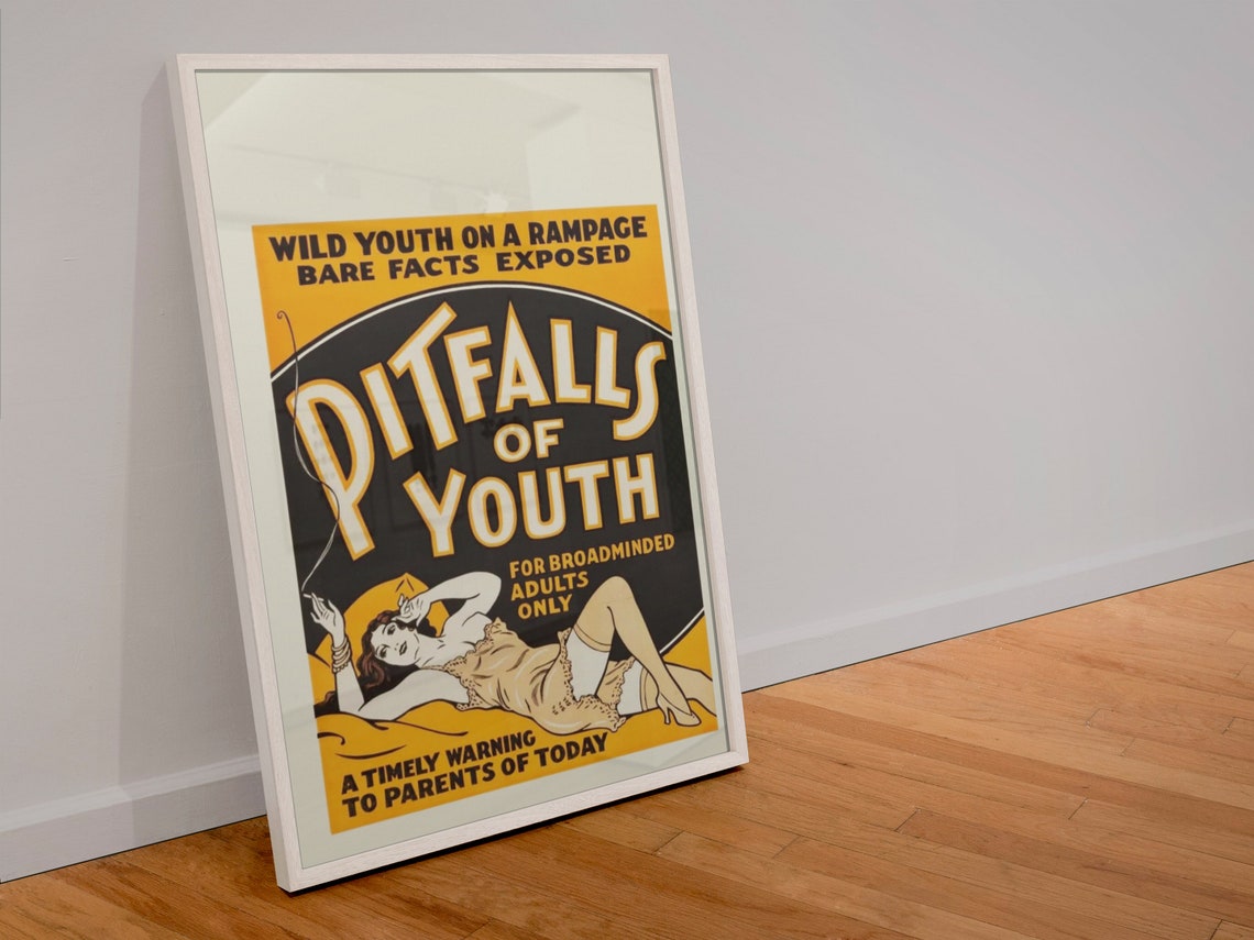 Pitfalls of Youth 1936 Wild Youth Rampage Exploitation Movie Poster - Image 4