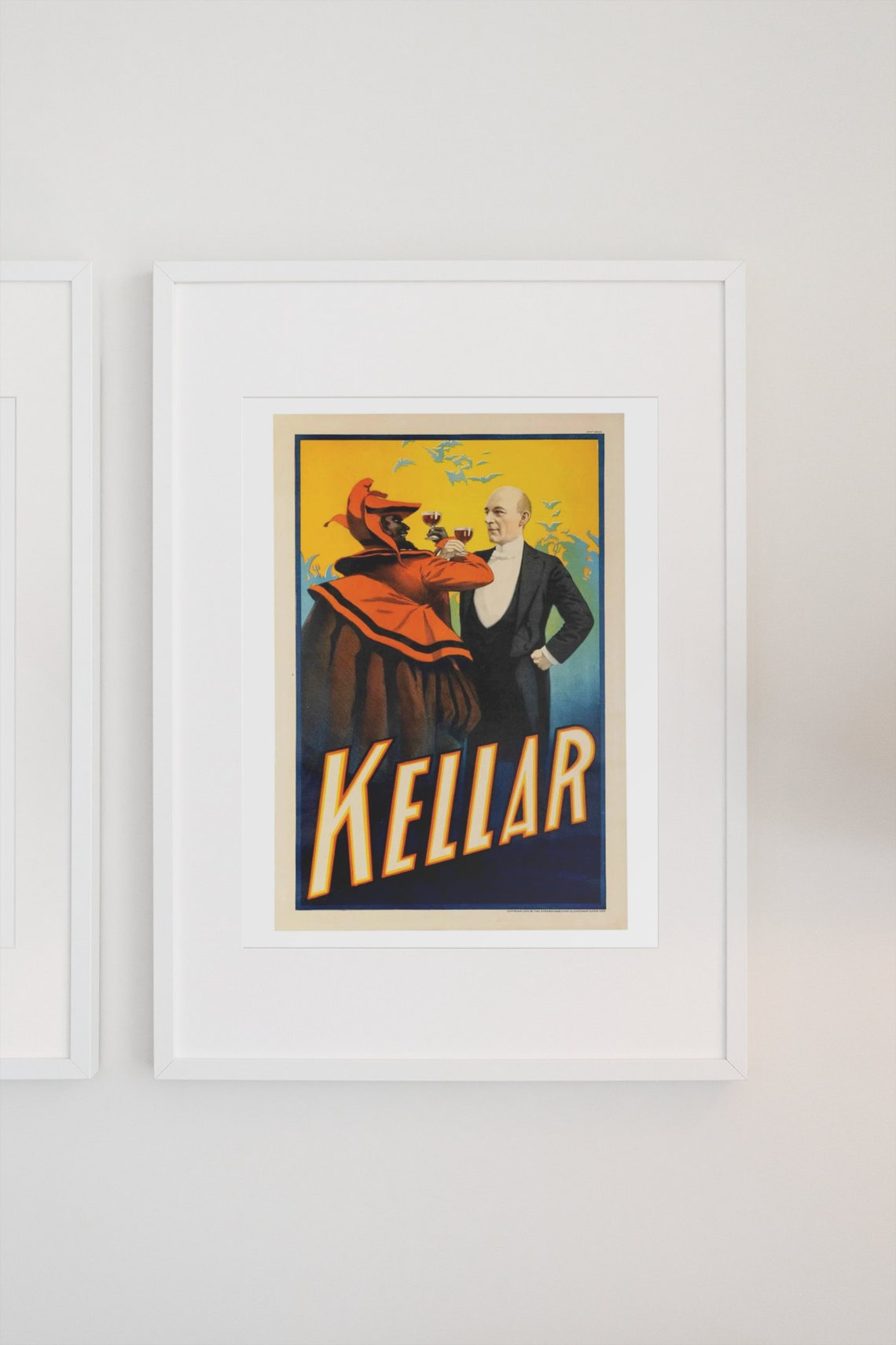 Kellar Drinks With The Devil Classic 1899 Magic Show Art Poster - Image 3