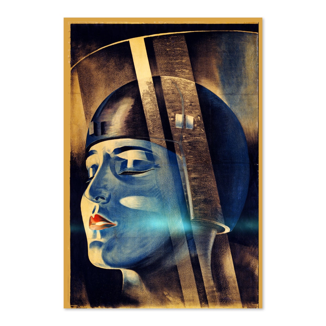 Metropolis Robot Maria Head Classic 1927 Sci Fi Movie Poster