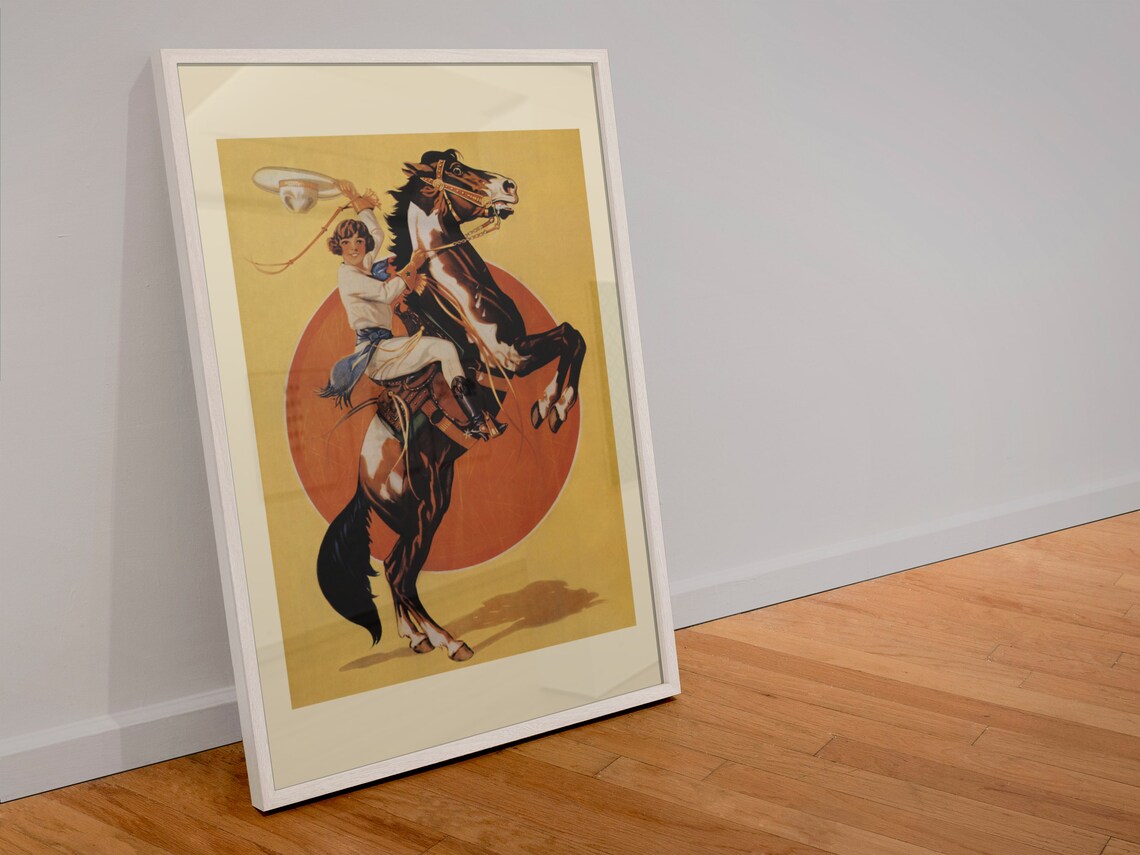 1933 Days Of The Golden West Rodeo Vintage Poster - Image 4