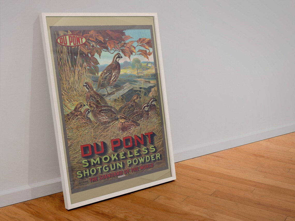 Dupont Smokeless Shotgun Powder 1913 Advertising Art Print - Image 4