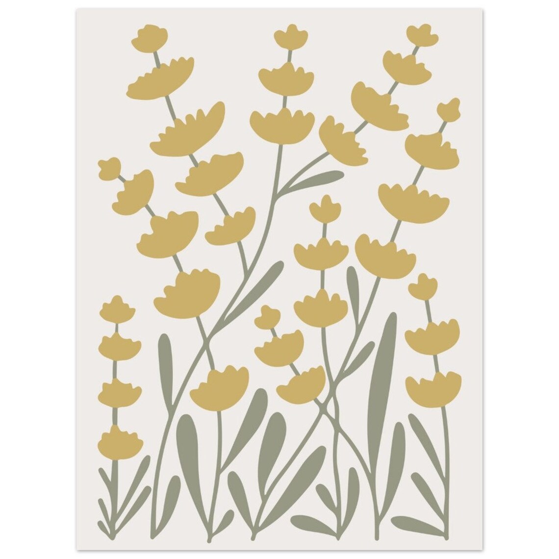 Botanical Boho Decor, Minimalist Floral Illustration - Image 4