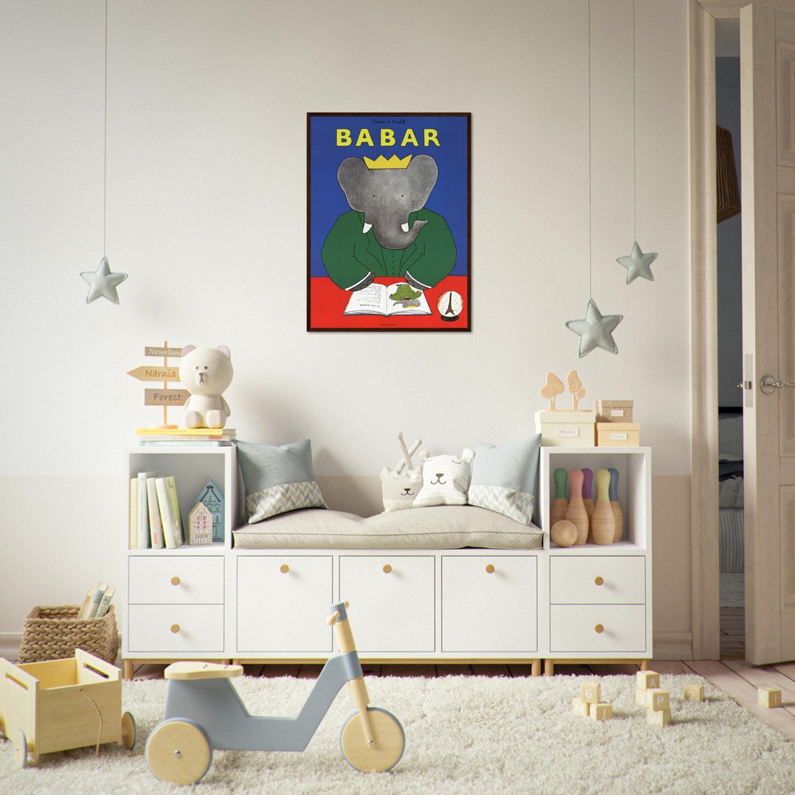 Babar Elephant - Minimalist Travel Poster - Image 3