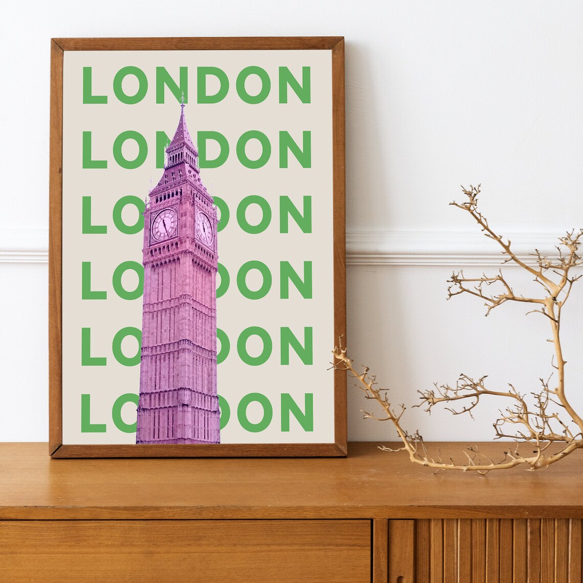 London City Travel Poster, Teen Bedroom Decor - Image 4