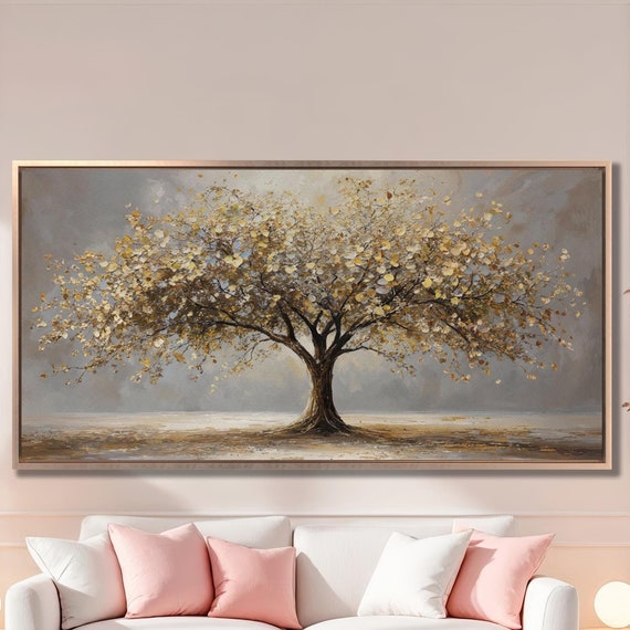 Tree Of Life, Autumn Landscape Modern Art Print