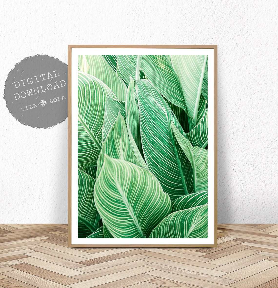 Tropical Leaf Modern Botanical Art Print