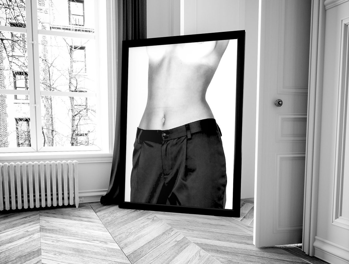 Nude Woman Poster Black And White Fashion Print Girls Bathroom Wall Art Hypebeast Room Decor Feminist Poster Trendy Wall Art - Image 4