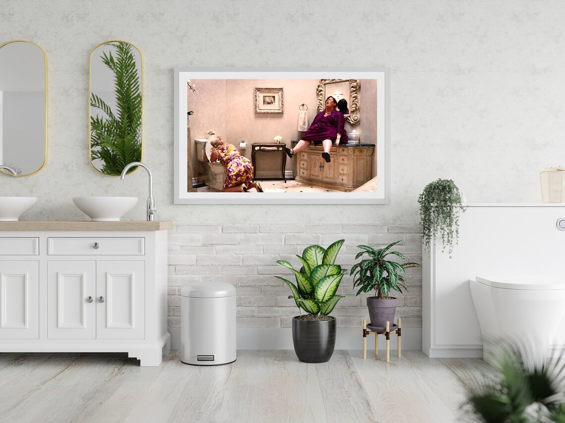 Bridesmaids Movie Bathroom Poster, Funny Bathroom Decor - Image 3