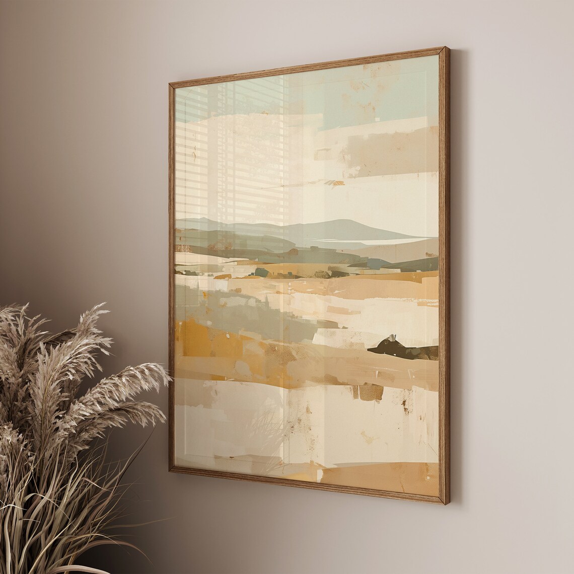 Abstract Pastel Landscape, Minimalist Japandi Art Print - Image 4